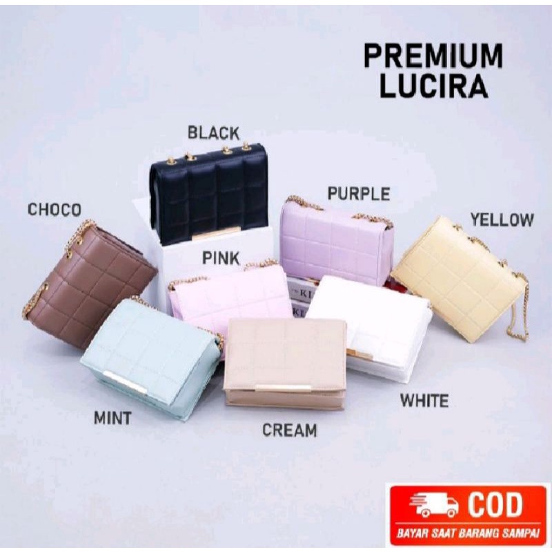 Tas selempang wanita Lucira Barel / tas wanita murah berkualitas tas rantai premium