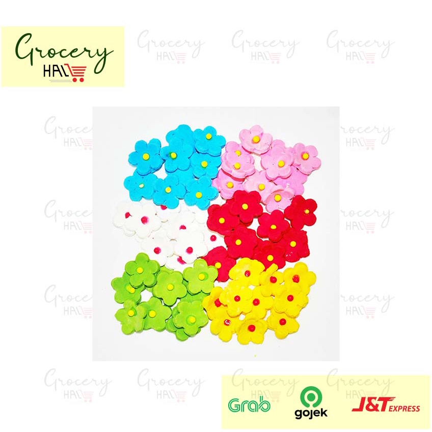 

GUMPASTE BUNGA MINI ISI 20 PCS