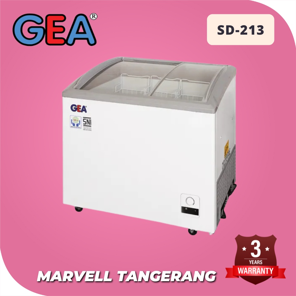 Freezer Sliding Glass GEA SD 213 Freezer Es Krim Original