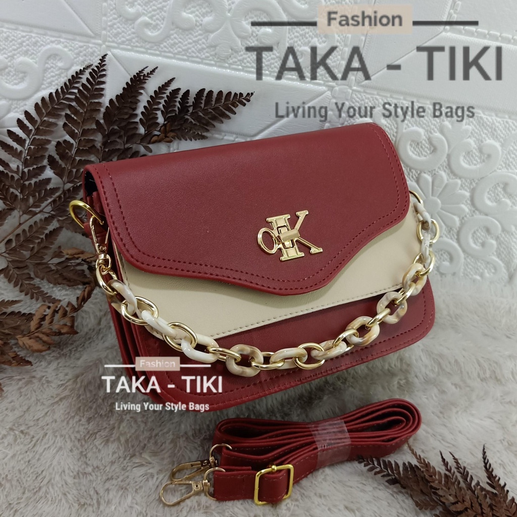 new!!! tas selempang okey lock free tali rantai giok import.(untuk warna rantai tergantung ketersediaan stok)