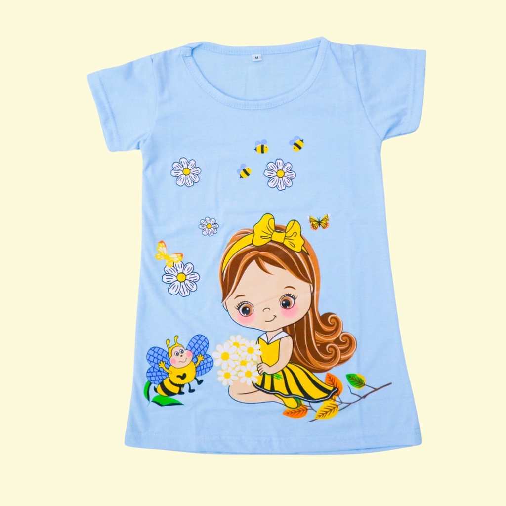 BabynKids - Dress anak perempuan / daster anak perempuan / Daster anak motif gambar / dress harian anak