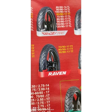 ban fdr tidak tubles tube type  RAVEN ring 17 70/90-17 80/90-17 90/80-17
