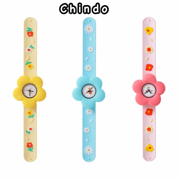 Jam Tangan Miniso Jam Tangan Anak Bunga Watch Kids Sunflowers Miniso