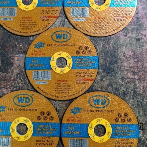1 kotak isi 20 potong wd besi mata gerinda potong wd isi 20 pcs Ori