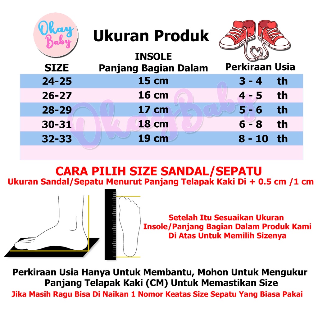 PROMO 12.12 PUNCAK Okaybaby B227 Sandal Slop Import Anak Perempuan Lucu Fashion Termurah Model Kekinian Casual