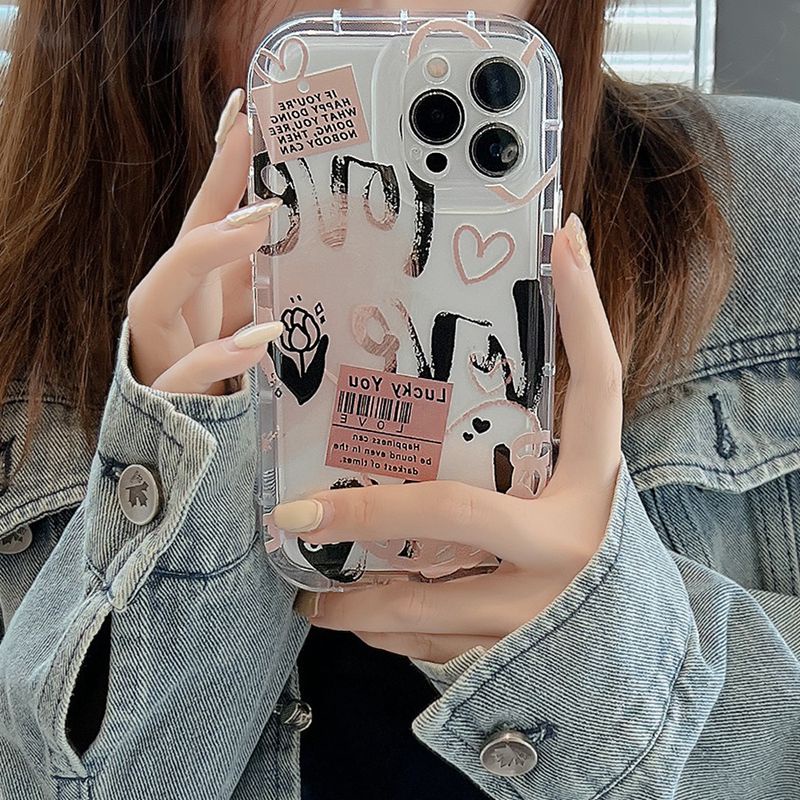 Shockproof Airbag Silikon Soft Case Iphone14 Plus iPhone 11 Pro Max12 13 14 Pro Max iPhone 11sarung Cewek Teddy Bear Bumper