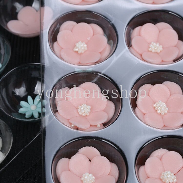 2pcs / set Rak Pengering Fondant Bentuk Kelopak Bunga Bahan Plastik Untuk Dekorasi Kue