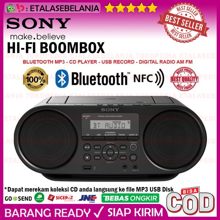 {RajaStore} SONY HIFI COMPO BOOMBOX BLUETOOTH MP3 CD USB RECORD DIGITAL RADIO Berkualitas