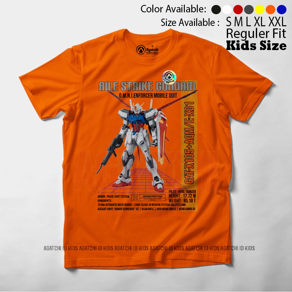 Baju Kaos Atasan Anak Laki - Laki Agatchi Motif Gundam GT -105