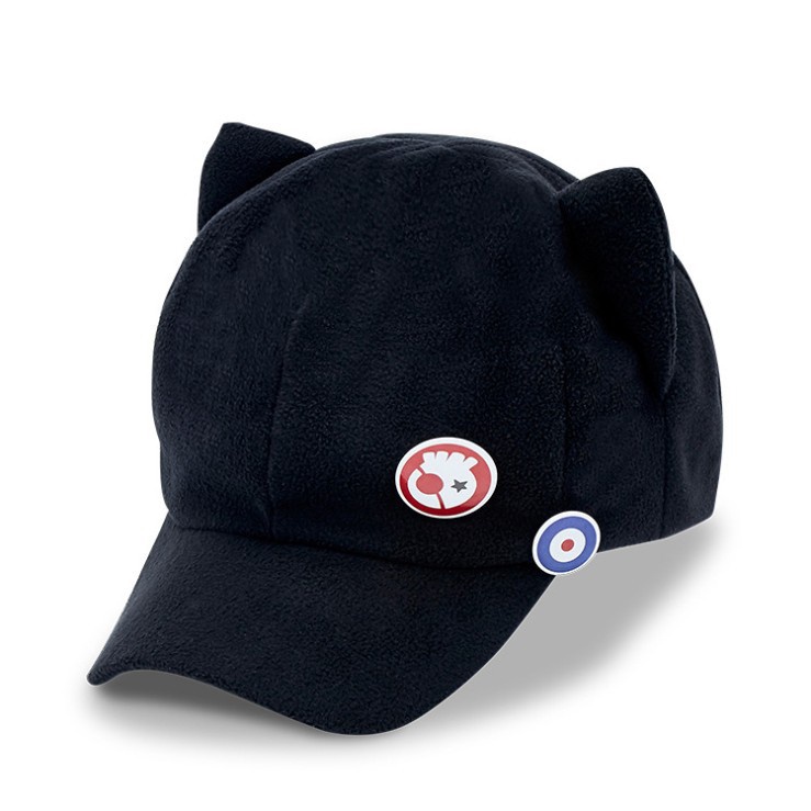 Topi Baseball Desain Telinga Kucing Bahan EVA Untuk Priawanita