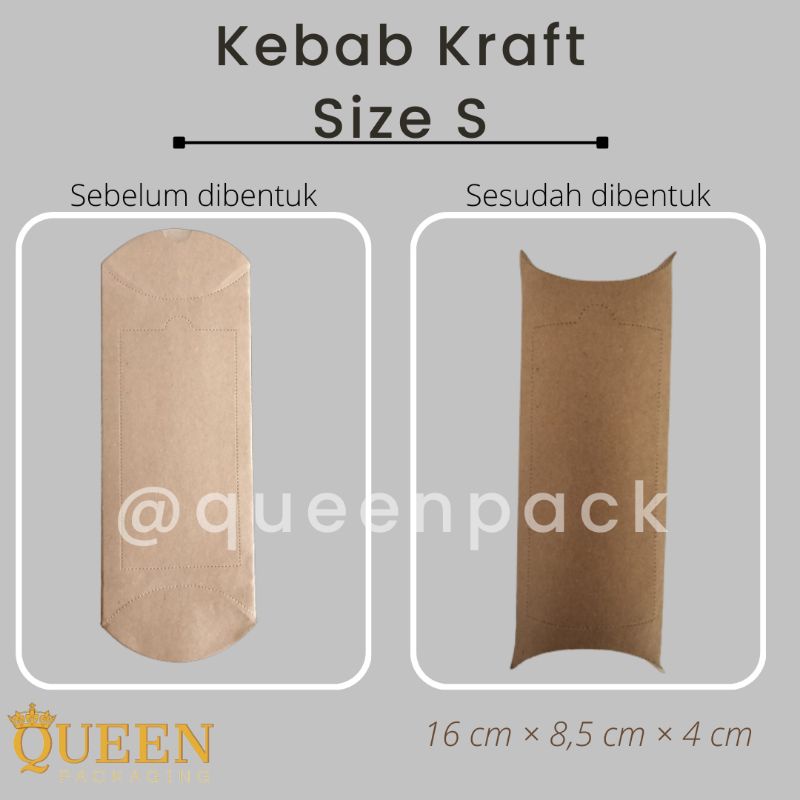 

BOX KEBAB UK.S | KEBAB KRAFT | KEMASAN KEBAB KRAFT