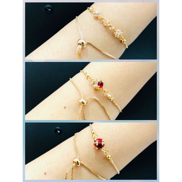 gelang serut bola disco xuping berlapis emas