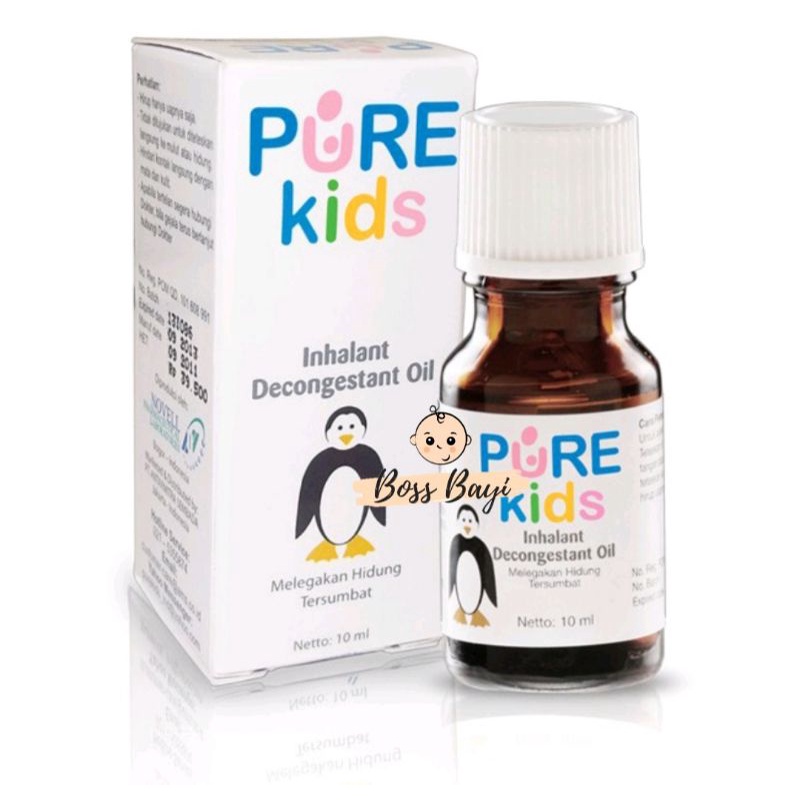 PUREKids Inhalant Decongestant Oil 10ml Obat Pilek/ Melegakan Hidung Tersumbat Anak