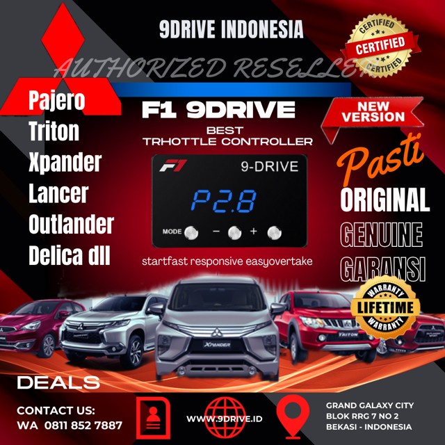 9 DRIVE THROTTLE CONTROLLER MITSUBISHI PAJERO 2007-2017