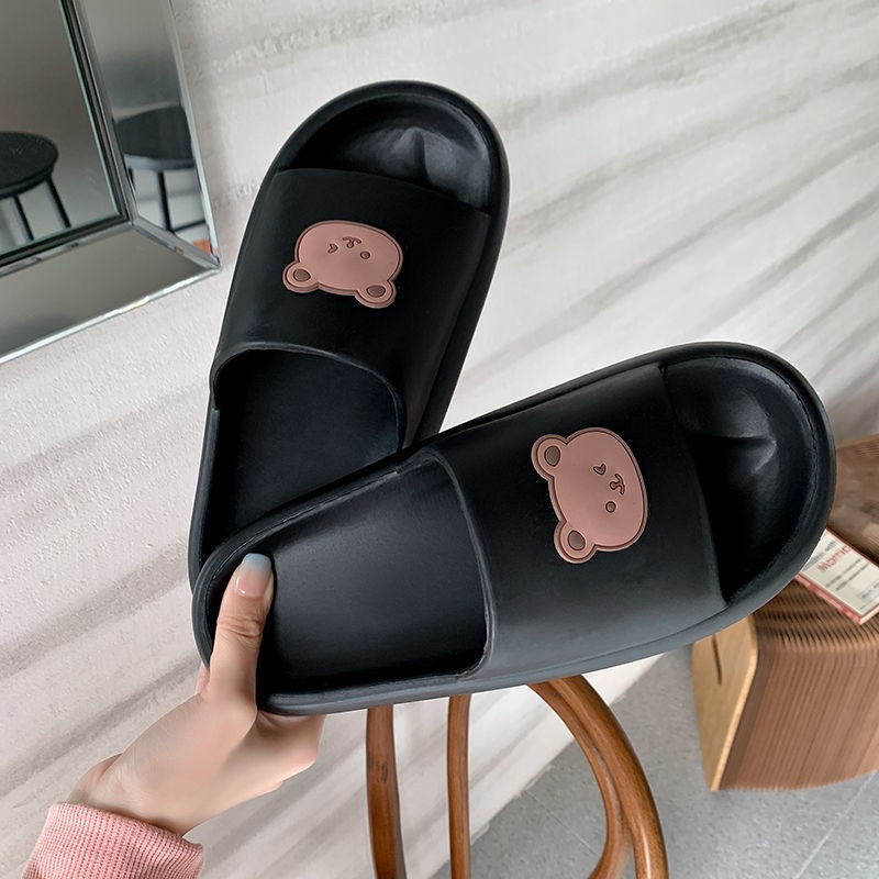 BV.ID SD893 Sandal Slop Karet Tapak Tebal Karakter Bear Beruang Slip On Sendal Karet Import