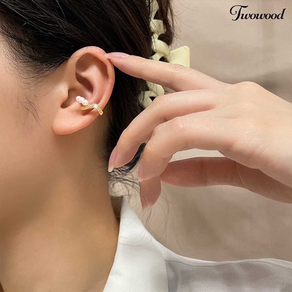 1pc Anting Klip Gaya Elegan Untuk Kencan