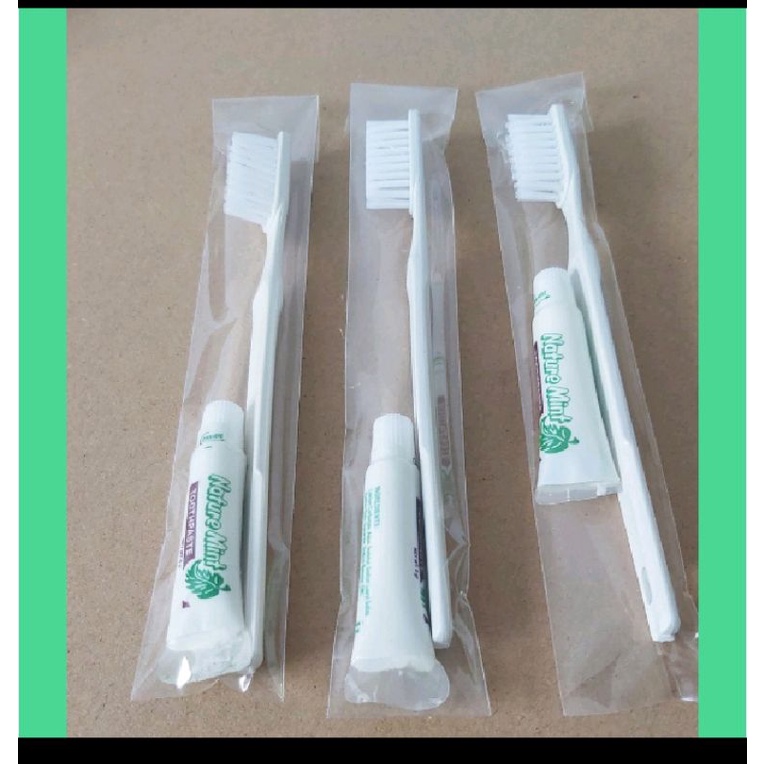 Sikat gigi + odol travelling ..sikat odol hotel murah DENTAL KIT AMENITIES HOTEL .....