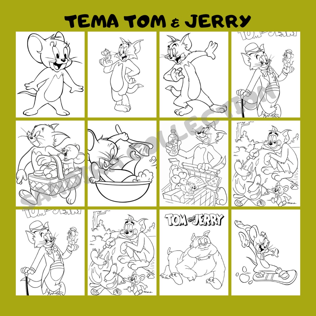 

SANDIRA - GAMBAR/LEMBAR MEWARNAI SERIES TOM AND JERRY