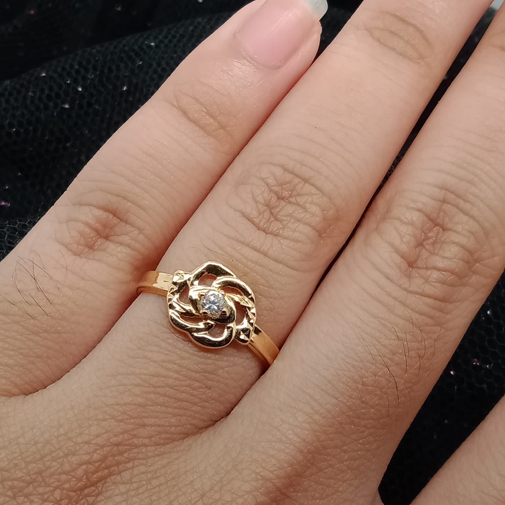 Cincin emas 17K - 0.9 gr kadar 750 - 3997