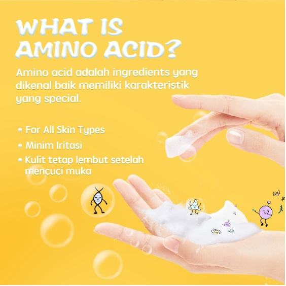 YOU Hy! Amino Brightening Facial Wash Sabun Cuci Muka