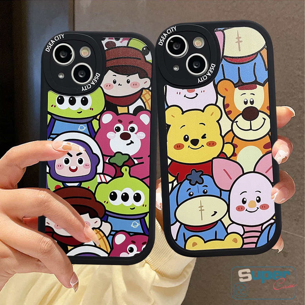 Soft Case TPU Motif Toy Story Winnie the Pooh Tigger Untuk iPhone 11 13 12 14 Pro MAX 7 8 6 6s 14 Plus XR X XS MAX SE 2020