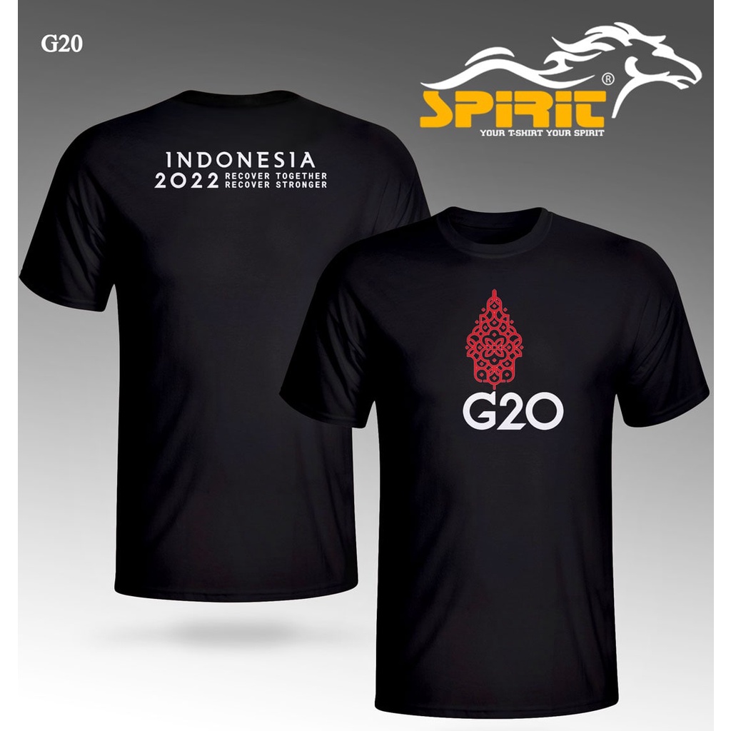 KAOS G20 INDONESIA T-Shirt BAJU KTT G20 INDONESIA #BAJU  Presidensi G20 Indonesia 2022  LENGAN PENDE