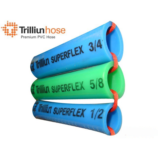 Selang Air TRILLIUN 5/8 " Inch Superflex ELASTIS TEBAL KUAT Hose PVC meter