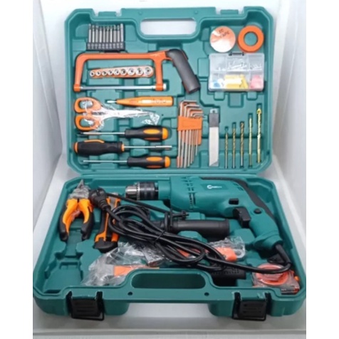 PROMO HANYA HARI INI!!! PAKET BOR GERINDA MAILTANK FREE KOPER Gerinda dan bor - paket pertukangan - power tools - mesin bor -gerinda murah TOOLKIT 24 ITEM BOR 13MM full set