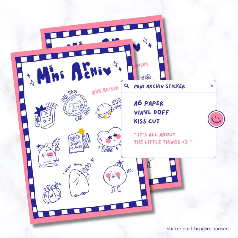 

Mini Archiv sticker pack - bullet journal aesthetic sticker