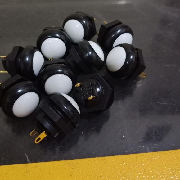 Otto P9 Clicky Push Button Switch Tombol 12mm Putih