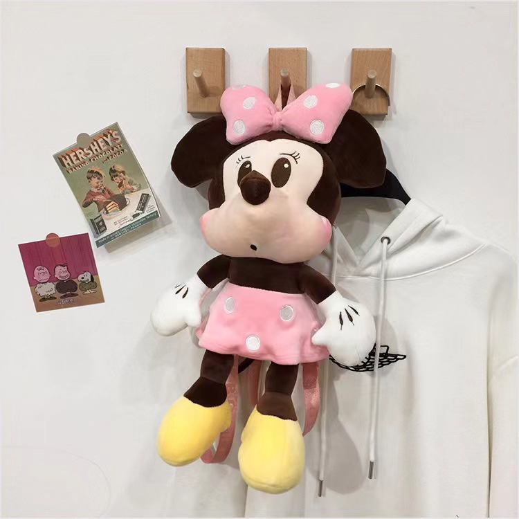 （COD)Tas Ransel Fashion Motif Kartun Karakter Hewan pink Anak &amp; Dewasa Minnie