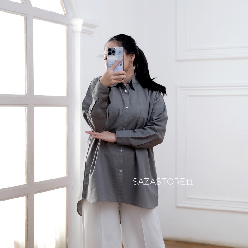 Kemeja Linen Oversized - Oversize Shirt