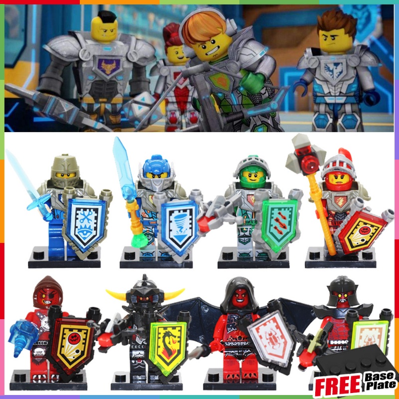 Nexo Knights Mainan Action Figure Minifigures Lance Richmond Macy Clay Aaron Lavaria Beast Master Untuk Hadiah JR807