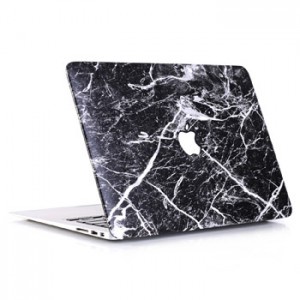 Marble Pattern Black White Case Casing Cover for Macbook Air M2 13.6 Inch 2022