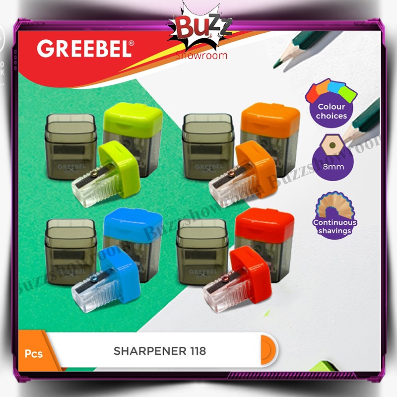 Rautan Serutan Pensil GREEBEL Sharpener GB 118 Satuan