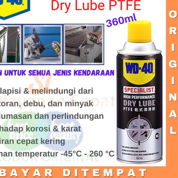 Pelumas Anti Karat WD 40 Dry Lube WD40 Melindungi Rantai Motor Sepeda