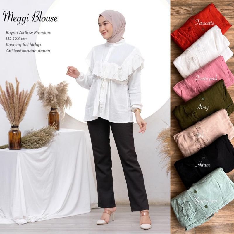 Blouse VIRAL Rayon Airflow Jumbo - Meggi Blouse //655