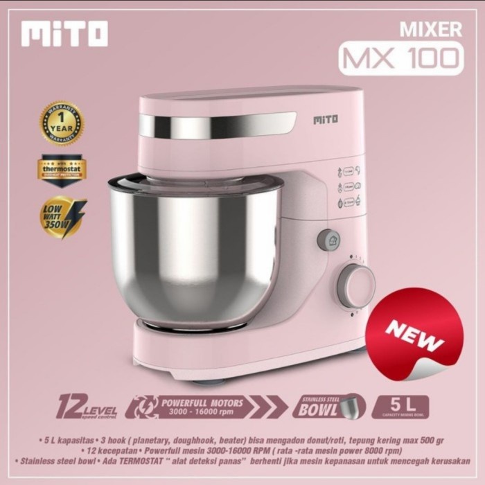 Mito Stand Mixer Jumbo - MX 100 - 5 Liter