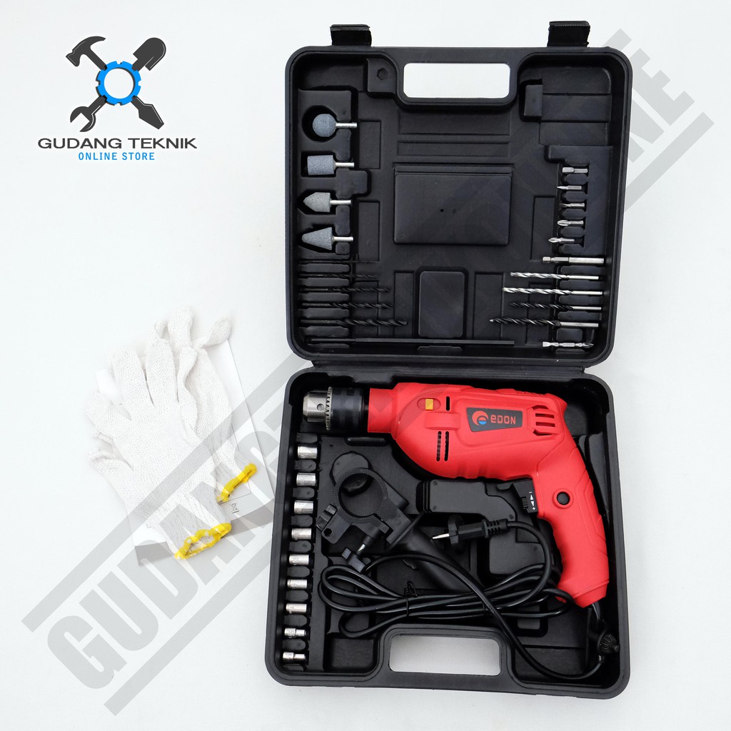 Mesin Bor Tangan Listrik 13mm ED5-5513 EDON / Impact Drill Electric 13 mm ED5 5513 EDON