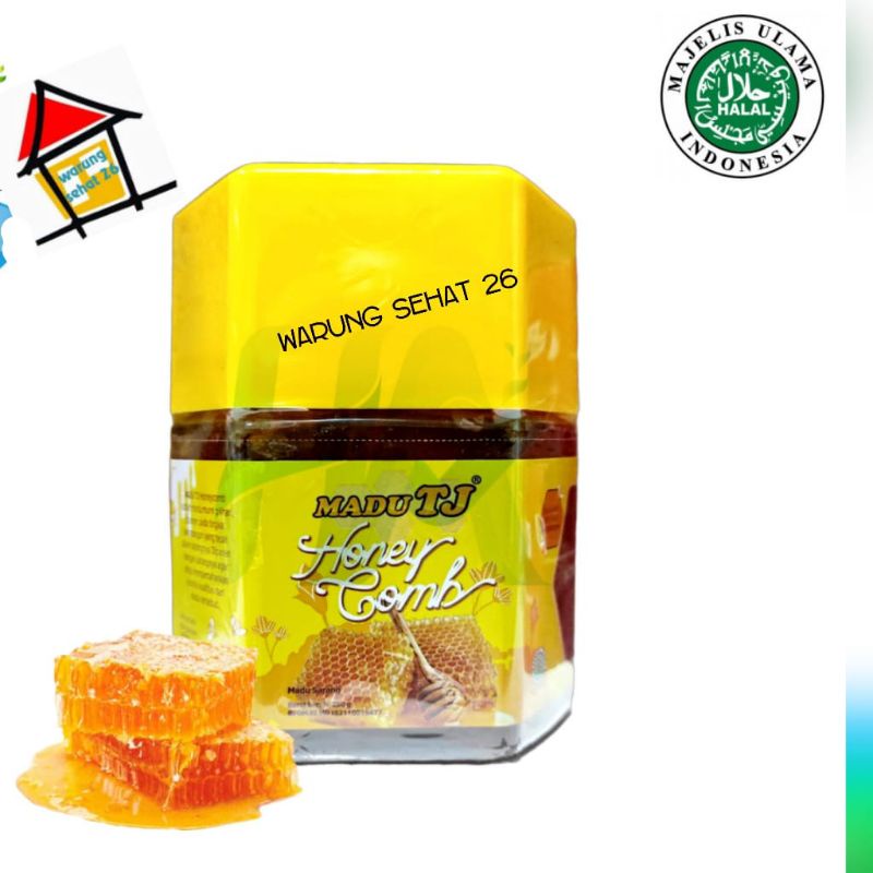 Jual Madu Tj Honeycomb Murni 250 Gr Madu Sarang Madu Dengan