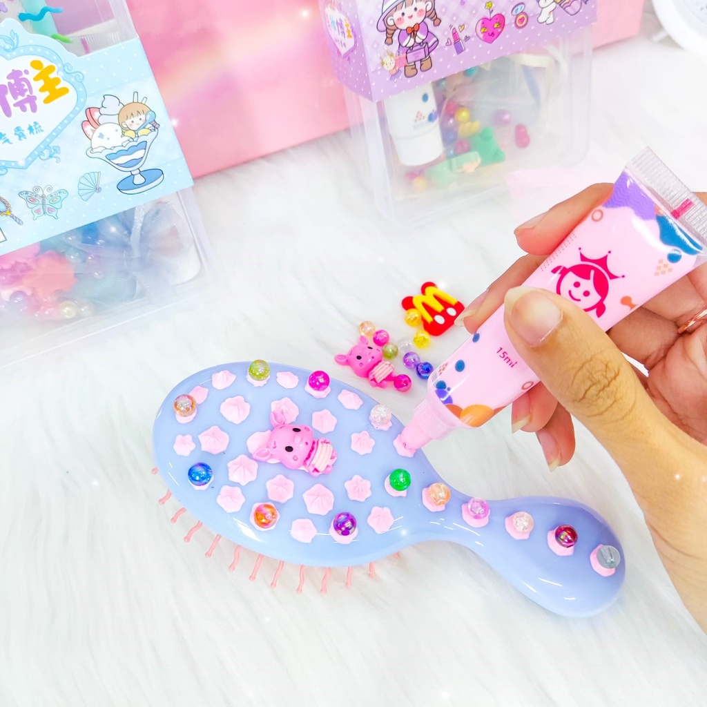 PAKET SET DIY SISIR STICKER KREATIFITAS ANAK LWX-0715