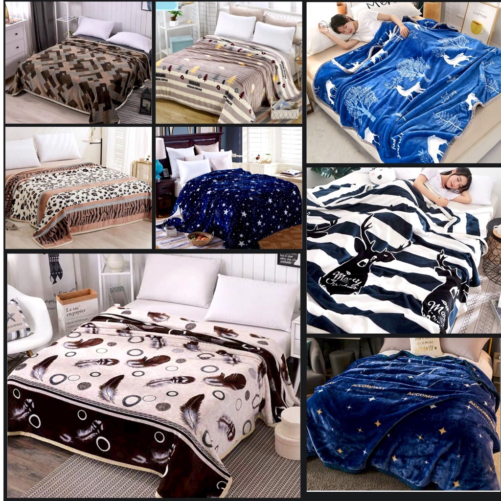 Selimut Bulu Halus Motif Dewasa  Aesthetic Tebal List Uk 200 x 230 New Collection