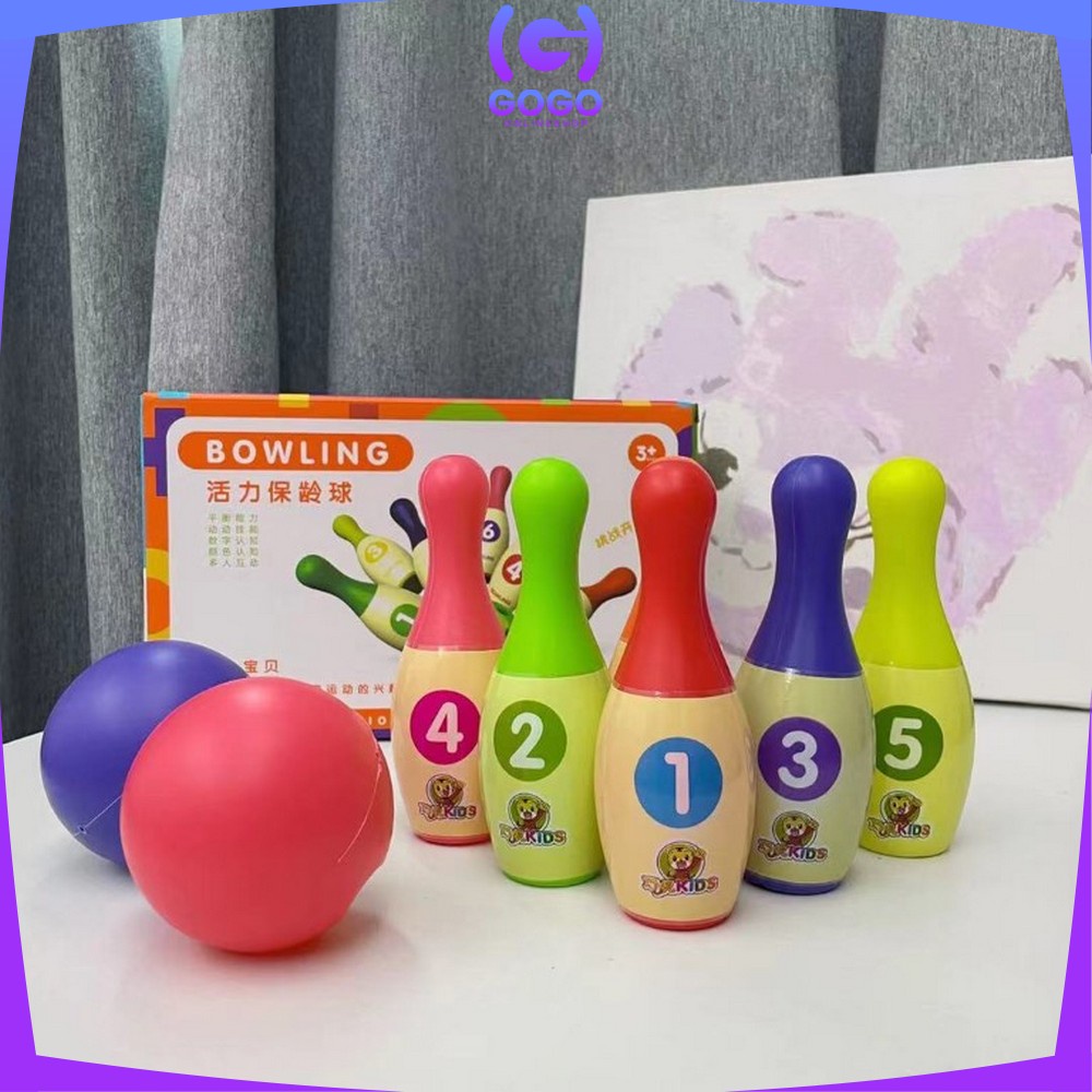 GOGO-M215 Mainan Bowling Anak Karakter / Mainan Olahraga Anak Bola Bowling Set / Mainan Edukasi Anak Boling Set / Sport Game