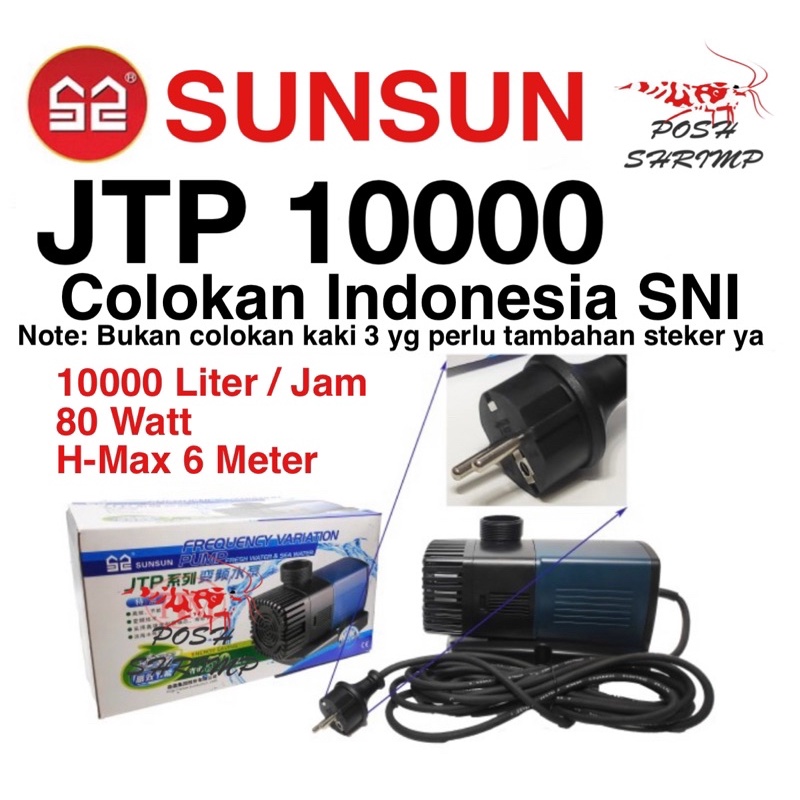 Jual Sunsun Jtp Jtp Original Pompa Kolam Ikan Koi Pompa Aquarium Pompa Celup Kolam