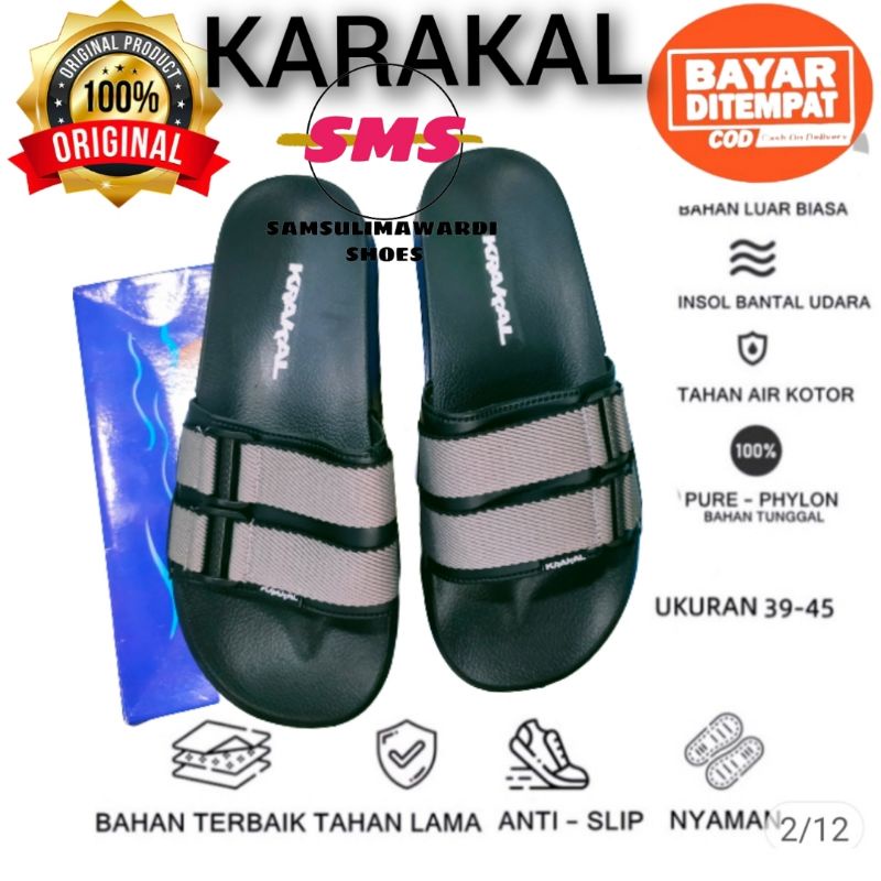 SANDAL SLIDE PRIA/SENDAL KARAKAL/SENDAL COP TERLARIS PRIA