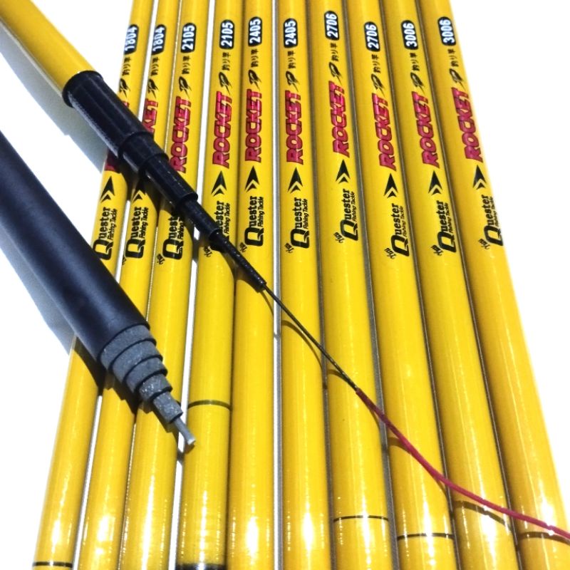 Joran Tegek Import Quester Rocket BONUS Pelampung Tegek Murah Halus Kuat Presisi Bahan Composite