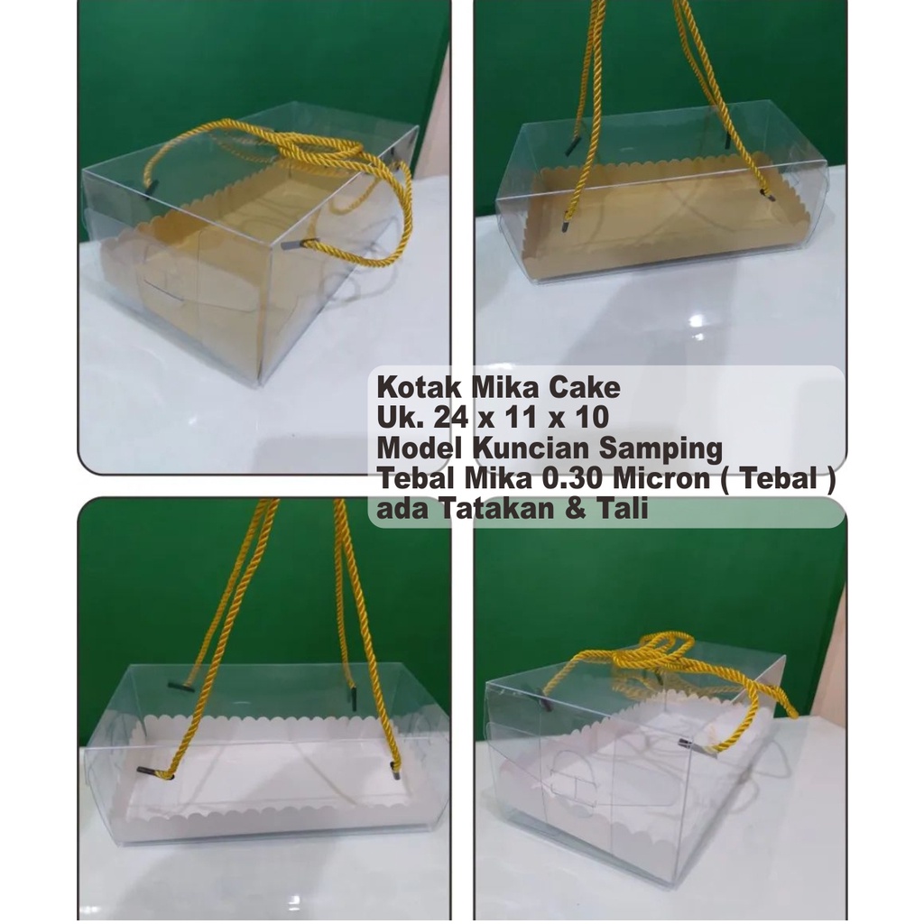 Kotak Mika Kemasan Cake Uk. 24 x 11 x 10