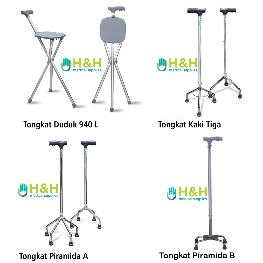 Tongkat Orang Tua / Tongkat Jalan /Tongkat tempat duduk /Tongkat Kaki / Tongkat kesehatan / Tongkat Lansia / Walking Stick