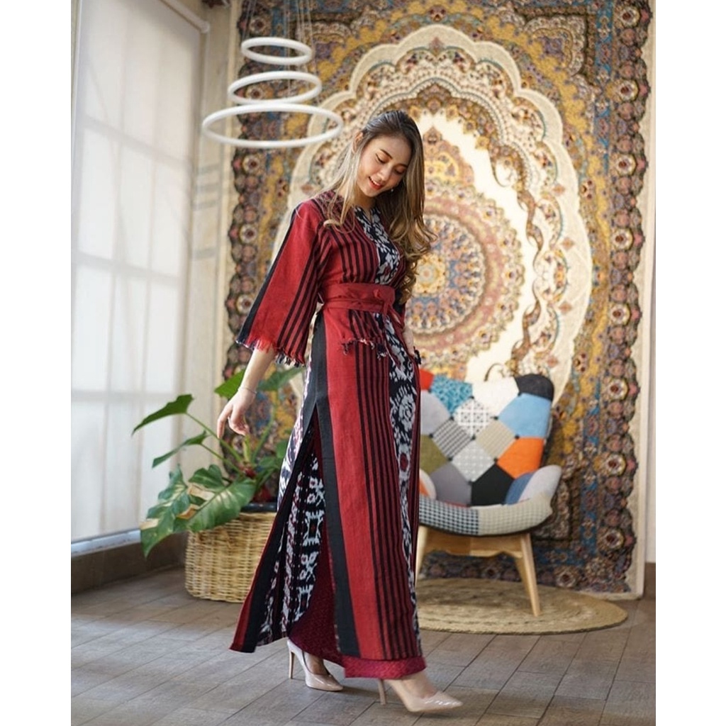 DRESS TENUN MODERN | BAJU TENUN UNTUK NATAL DAN TAHUN BARU | DRESS TENUN MODEL TERBARU | DRESS VIRAL