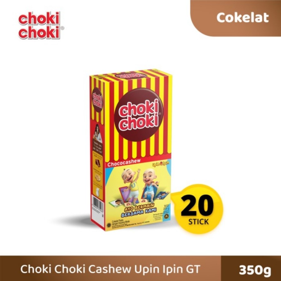 Choki Choki Cashew  isi 20pcs - gambar karakter tergantung ketersediaan stok